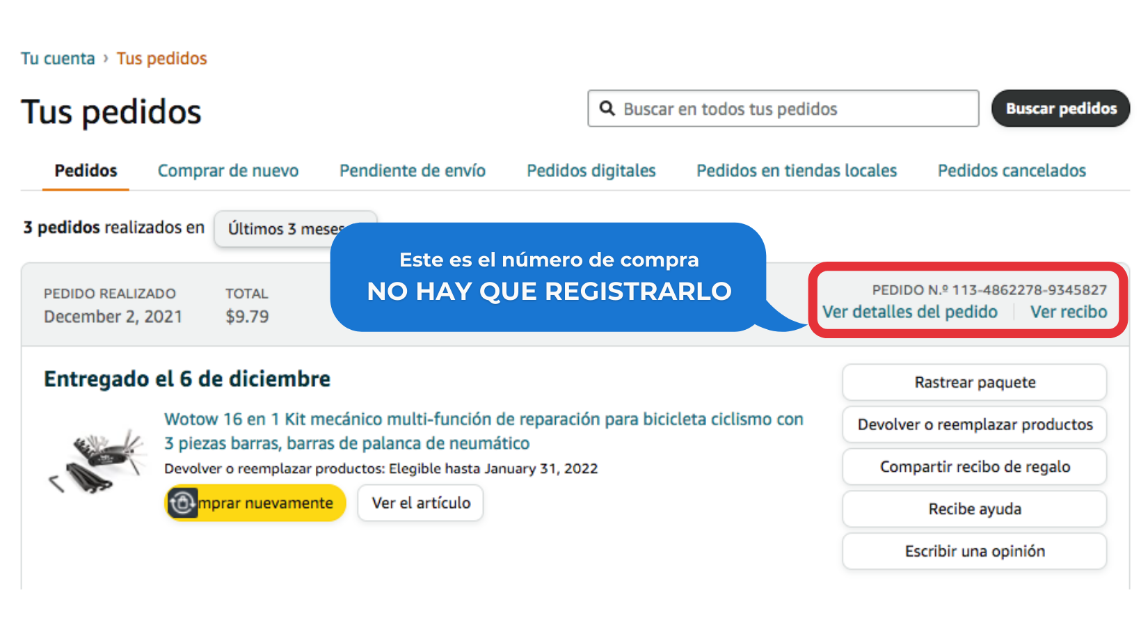 Número de orden